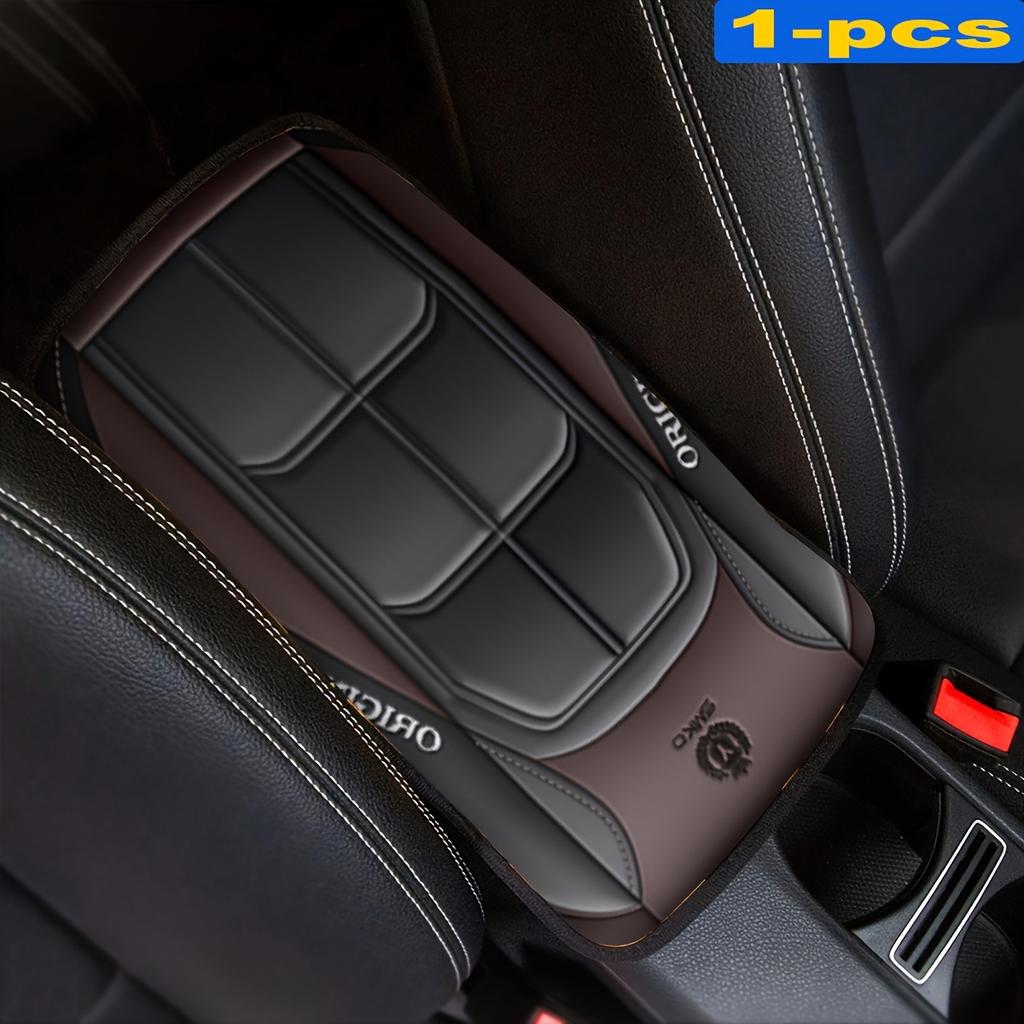 Car Armrest Cover Mat Universal PU Leather Car Interior Central Armrest Box Pad Non Slip Decor Mat Universal Car Accessories New
