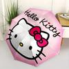 Hello Kitty, Pink Bow Automatic Opening and Closing Folding Umbrella with 8-rib Frame and Compact Travel Design, Perfect for All Occasions |