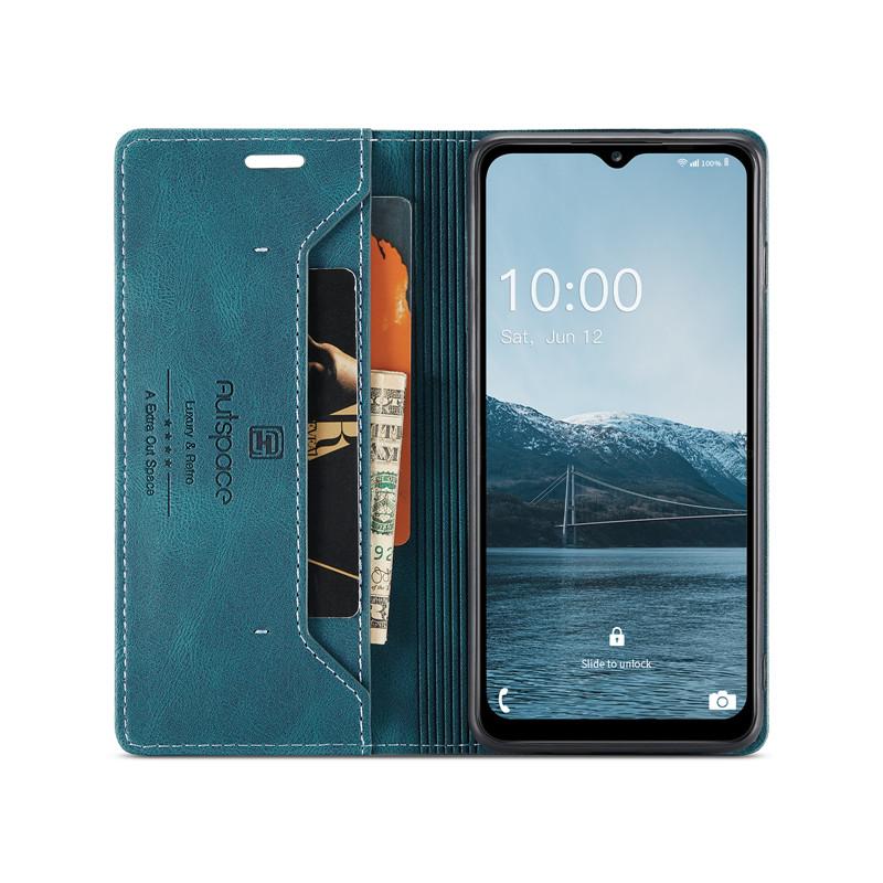 Etui portfelowe z klapką na karty z magnesem dla Samsung Galaxy Note 10 / Galaxy Note 10 Plus, luksusowe skórzane etui na telefon ze stojakiem