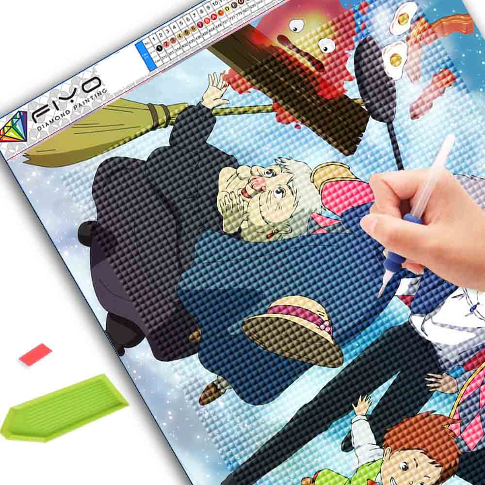 DIY Full Circle Diamond Painting Cross Stitch 3D Comic Home Decorative Art Landscape Diamond Painting 5d Diamond Art Painting