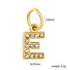 Diamond Stainless Steel Jewelry Accessories 26 Letter Pendant Pendant DIY Necklace Bracelet Accessories