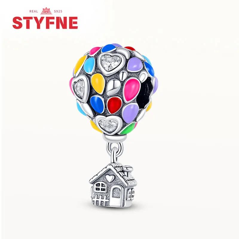 Copperhouse & Balloons Charm Flower Colored Beads Collection Fit Original Bracelet Pendant Diy Fine Jewelry For Women Gift