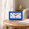 Rectangular Analog Table Clock Silent Desk Stable for Study, Office