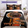 Motociclette Harley-Davidson Personalizza il tuo nome Set Biancheria da Letto Copripiumino Traspirante con Federe Decorazione per la Casa Regalo di Compleanno