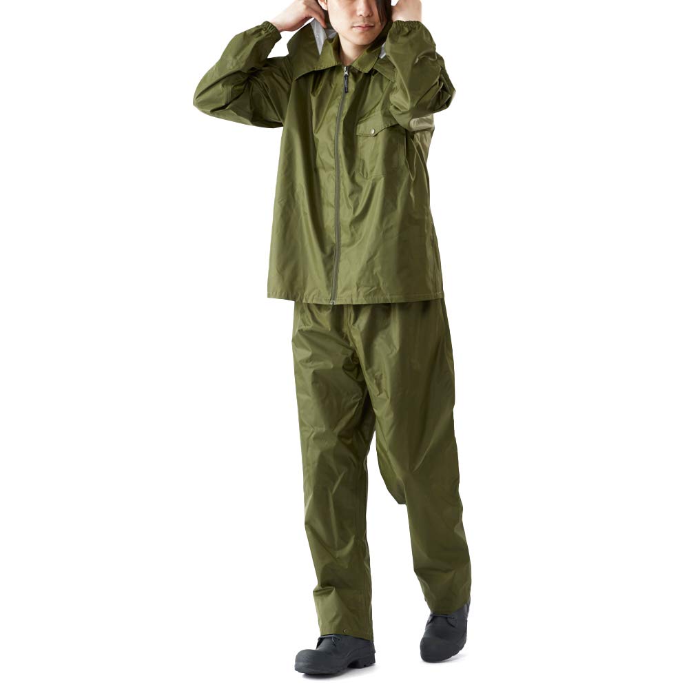 

Дождевой костюм верх и низ Оливковый L [The Roots] Костюм, Набор, Мужской, ARG-100, Зеленый,