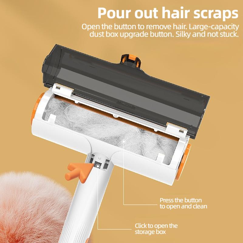 Pet Hair Remover Roller-Cat and Dog Hair Remover for Couch Carpet Clothing Bedding - Portable  Multi-Surface Fur Removal Tool