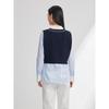 EP YAYING Women's Fashion Knit Vest and Shirt Two-Piece Set