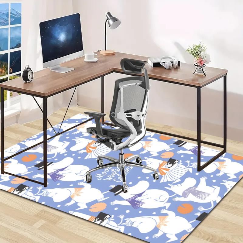 the Moomin Design Area Rug - Non-Slip, Soft & Cozy Floor Mat for Living Room, Bedroom, Office - Indoor/Outdoor Decorative Carpet