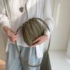 Trendy PU Leather Crossbody Bag Elegant Inner Insert Pocket Mini Coin Pouch Versatile Use Pleated Square Bag for Women Girls