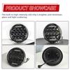 7inch LED Jeep Wrangler Off Road Ights Headlight Car Motorcycle Head Light Assembly Far Near Beam 6700LM Angel Eyes 1pc