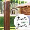 2Pcs European Style WallMounted Iron Hanger Hook for Flower Pots Garden Decoration Ornament