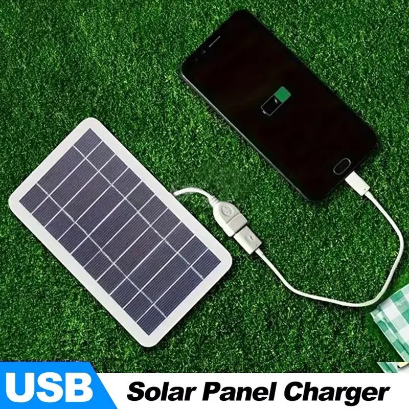 5V 2W USB Solar Panel Outdoor Hiking Waterproof Camping Portable Battery Mobile Power Battery Solar Mobile Phone Charger