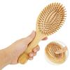 1 Pc Eco-friendly Bamboo Hair Brush Detangling Hairbrush Wooden Air Cushion Massage Comb Wide Tooth And Pointed Tail Cmb