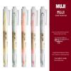 MUJI Double-Ended Highlighter Pen with Window for Student Marking and Planning