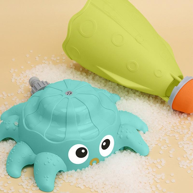 Kid Octopus Sprinkler Rotating Water Spray Toy Splashing Summer Backyard Garden Yard Lawns Beach Fun Toy Cartoon Outdoor Game