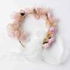 Chamol Flower Crown Bridal Hair Ornament Flower Headband Bridal Shower DIY Wedding Hair