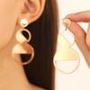 European & American Cold Style Metal Stud Earrings: Retro, High-End, Smooth Design with Personality Ear Cuffs