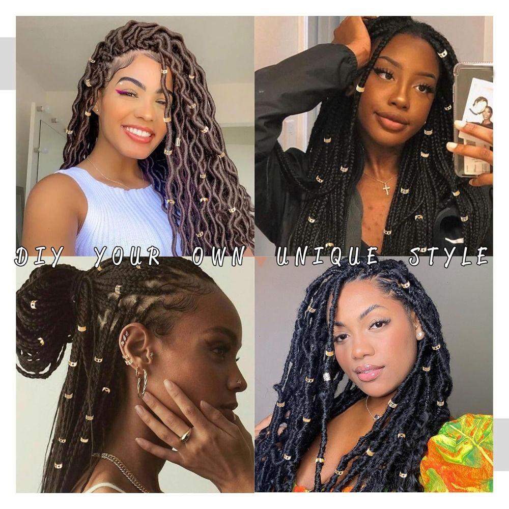 Alloy Hair Jewelry Braid Accessories Non Piercing Ear Cuffs Alloy Braid Clips Daily Wear