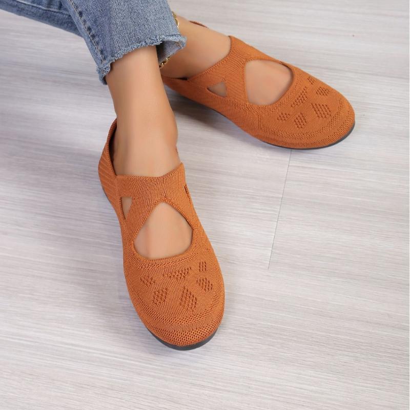 

New breathable women s single Shoes Outdoor non slip flat Casual lightweight versatile footwear Fashion comfortable ladies shoes 36 абрикосовий