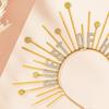 Guest of Honors Crownpiece Headbands NonSlip Hairhoop with Spiked For Dancing Event Wedding Ceremony Dressingup Headwear