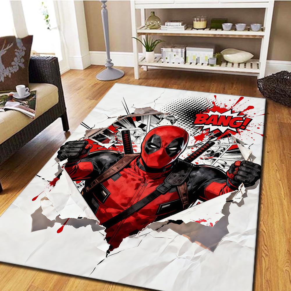 

Deadpool Poster Digital Print Carpet, Bedroom Play Mat, Home Decor Floor Rug, Cool Movie Themed Mat -HYQ8 60x90cm