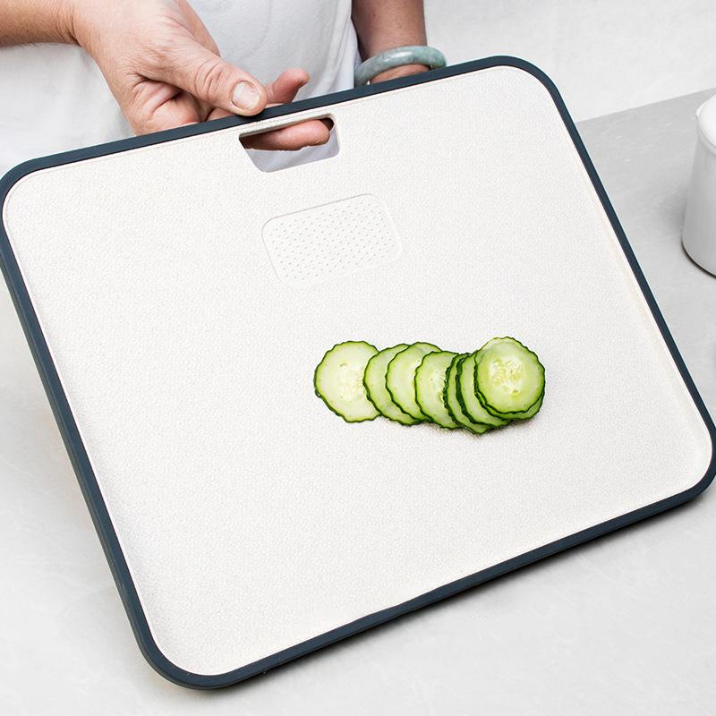 Wheat Straw Cutting Board Vegetable Meat Chopping Board Hanging Hole Spillover Prevention Kitchen Accessory Garlic Grinding