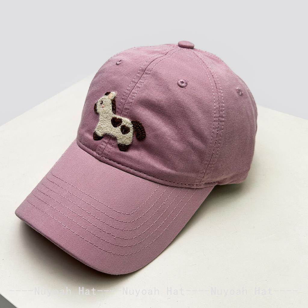 New Unisex Korean Cute Little Horse Baseball Hats Sunshade Cartoon Versatile Simple Peaked Caps Casual Fashion Preppy Style Ins