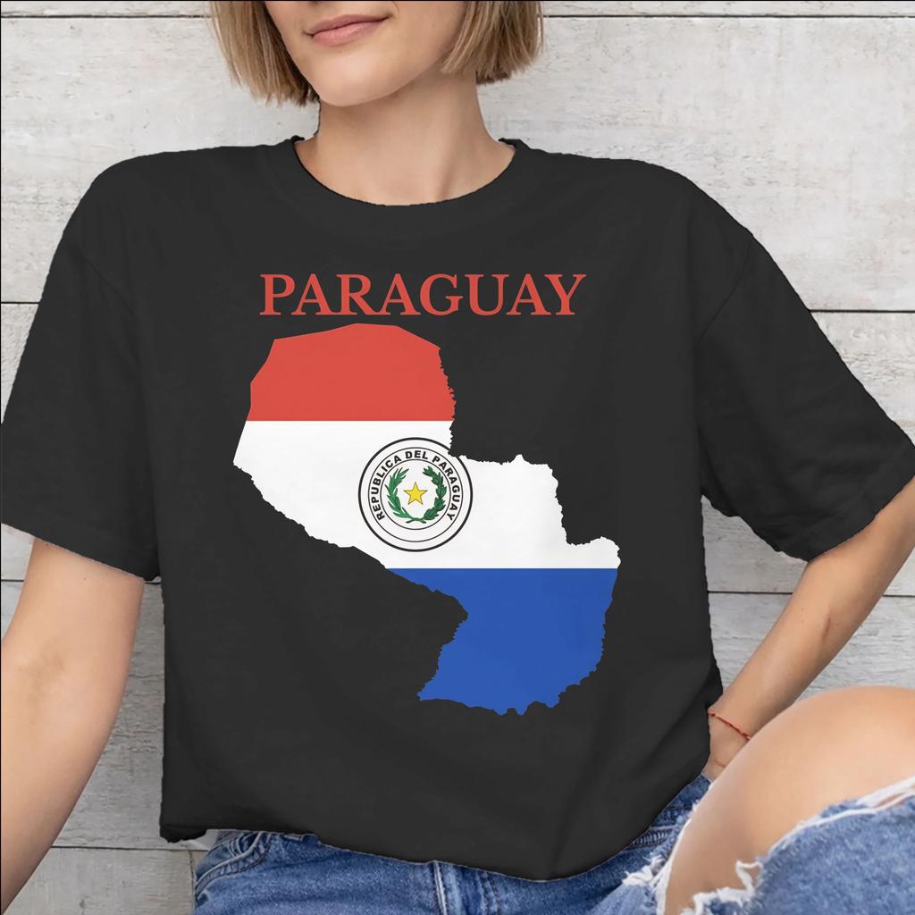 Paraguay Flag Tee Shirt for Unisex Unisex Gift T Shirts Cotton Clothes