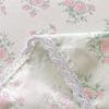 1c Pure Cotton Bed Skirt Floral Style Bed Cover Lace Mattress Protector Skin-friendly Bedspread roupa de cama (No Pillowcase)