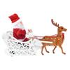 Christmas Santa Claus In Sleigh with Reindee Deer Ornaments Xmas New Year Gifts