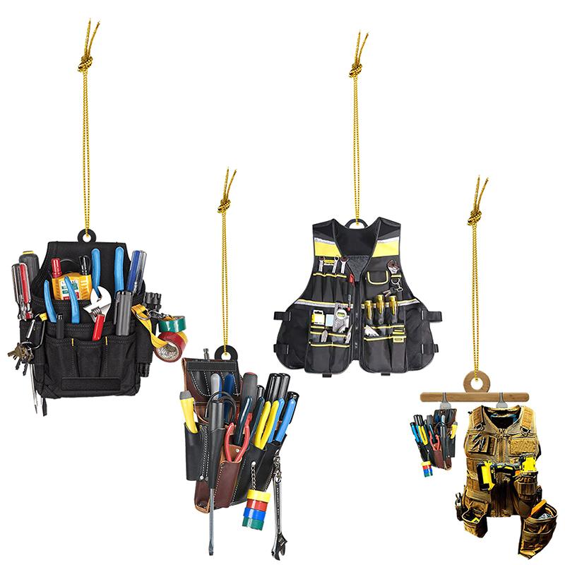 Unique Personalized Acrylic Electrician Tool Keyring Electrician Tool Bag Hanging Pendant Decoration Bag Accessories Gift