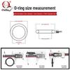 Oil-Resistant Nitrile Rubber O-Ring, Inner Diameter: 43.7/45/46.2/47.5/48.7/50mm X 5.3mm.