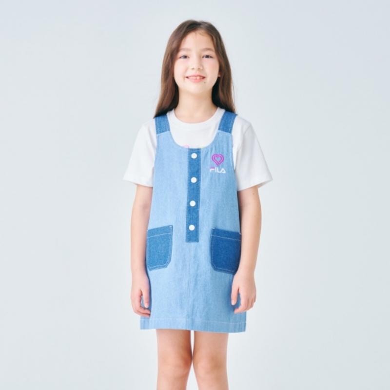 [fila Kids] Girls Overall Dress  Fk2opf2103f Lde  q0zFk2opf2103fLde