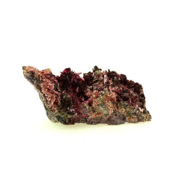Pierres et Minéraux. Erythrite + Quartz. 215.0 ct. Bou Azzer Mine, Ouarzazate Province, Maroc.