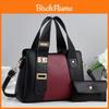 Urban Minimalist Pu Tote Bag With Multicompartment Design For Daily Use
