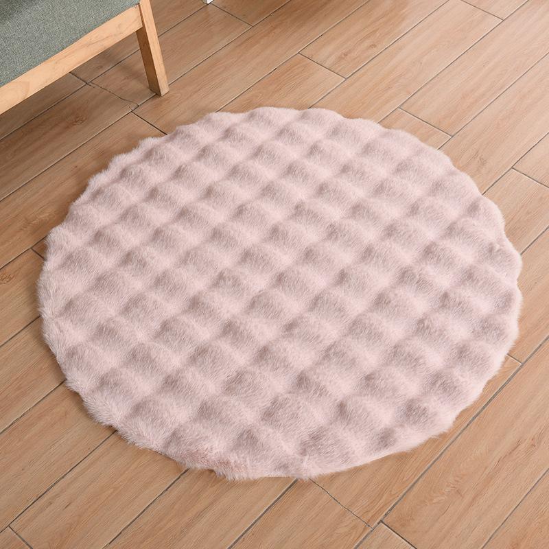 Super Soft Plush Round Rug Mat Fluffy Carpets for Living Room Home Decor Bedroom Kid Room Decoration Rug