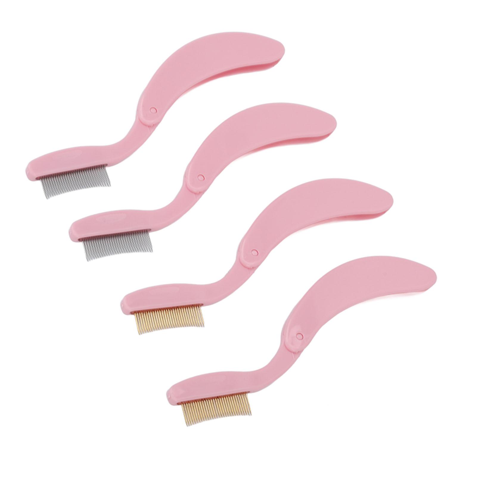 

Расческа для бровей складная из нержавеющей стали, 4 шт.