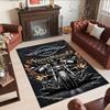 Harley-davidson Motorcycles Customized Name Floor Rug Office Rug Design for Dining Room Bedrooms Playrooms Decorate room Anti-slip Rug