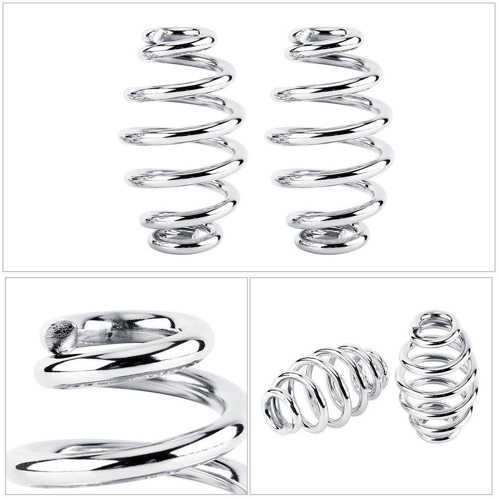 [Set of 2] Motorcycle Seat Spring 3" Steel Solo Seat