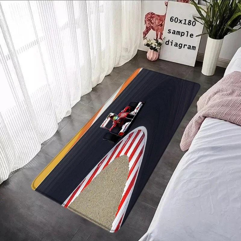 Balcony Carpet Living Room F1 Racer 33 Number Rugs Foot Carpets Entrance Doormat Soft Bedside Rug Floor Mats Non-slip Mat Home