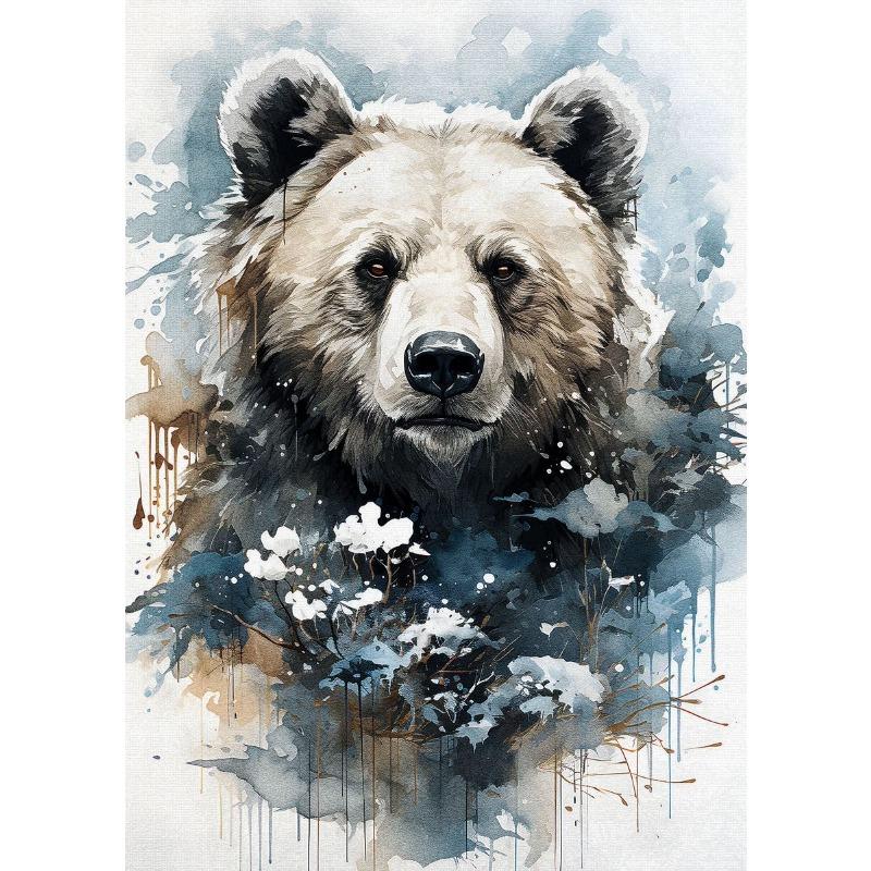 

Винтажные постеры с дикими животными джунглей, олень, волк, лесной пейзаж, искусство, холст, живопись, настенные принты, картина для гостиной, домашний декор 21cm×30cm NoFrame