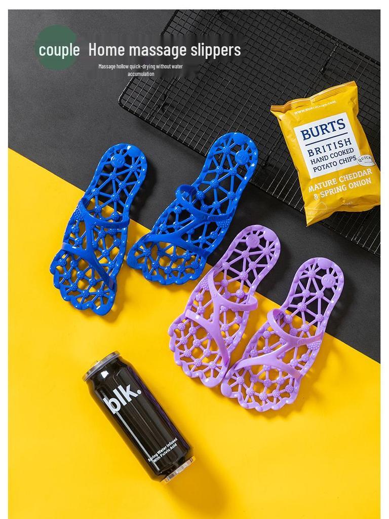Women's Summer Plantar Acupressure Massage Slippers - PVC Health Shoes