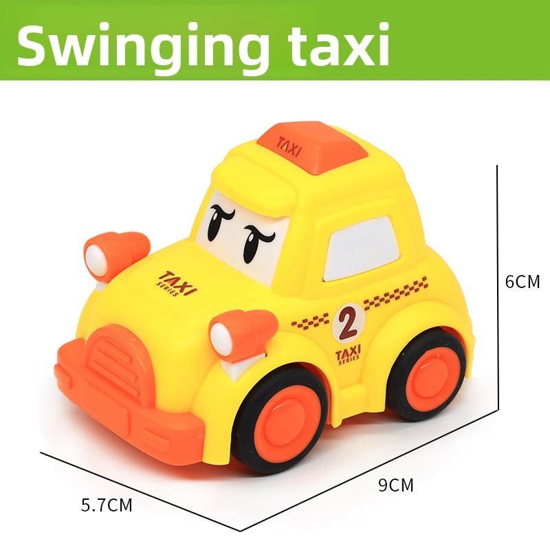 Design Cartoon Ambulance Airplane Train Taxi Model Children Toy For Play Toddler