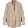 Women's 100% Ramie Drop Shoulder Lightweight Suit Jacket