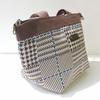 AtFirst Insulated Lunch Bag/Bento Bag/Lunch Tote, Glen Plaid, Brown, AF6221