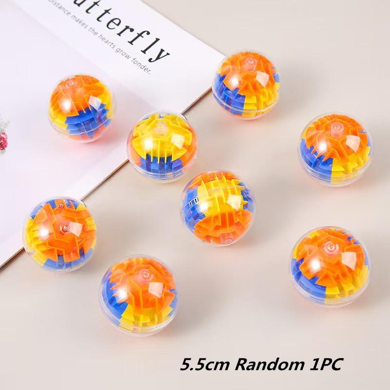 TOBEFU 3D Maze Magic Cube Transparent Six-sided Puzzle Speed Cube Rolling Ball Game Cubos Maze Toys for Children Educational