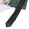 Black Colors Zipper Tie Handmade High Quality Necktie Skinny 6CM Men Ties for Man Women Jacquard Cravat Business Party Corbatas