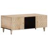 VidaXL Coffee Table 100x54x40 Cm Solid Mango Wood, Side Table, Living Room Table, Side Table, End Table, 358260
