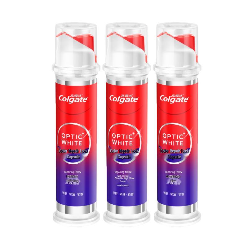 Colgate Optic White Color Correcting Pump Toothpaste