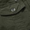 Men Bomber Jacket Plush Lining Multi Pockets Solid Color Zipper Closure Coldproof Autumn Winter Cargo Coat Windbreaker Streetwear